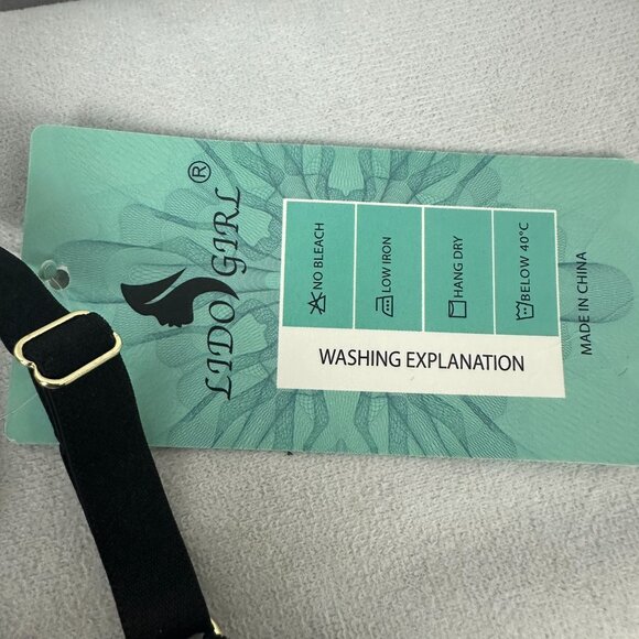 Lidogirl Lace Lingerie Set With Garter Belt & Thong Black Size S - Picture 4 of 8